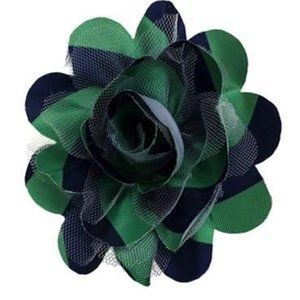 Green & Blue Dog Collar Flower